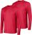 Hanes Sport Men’s Long-Sleeve T-Shirt Pack, Cool DRI Moisture-Wicking Performance T-Shirts, Performance Tee, 2-Pack