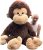 Big Plush Giant Stuffed Monkey – Large 4-Foot Extra-Soft Jumbo Plush Animal – 48 Inches / 122 Centimeters – Huge-Sized Gigantic Animals – Oversized Monkeys – Hug This Full-Size Pet Ape