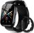 Smart Watch Blood Pressure, 1.95” Blood Pressure Monitor Watch with Air Pump Cuff, Blood Pressure Watch for Sleep and Sports Tracking for Android iOS Supports Reminder Monitoring, Data Sharing etc