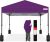 Best Choice Products 12x12ft 1-Person Setup Pop Up Canopy Tent Instant Portable Shelter w/ 1-Button Push, Case, 4 Weight Bags – Amethyst Purple