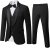 MY’S Mens 3-Piece Suit Shawl Lapel One Button Tuxedo Winter Fabric Slim Fit Dinner Jacket Vest Pants & Tie Set