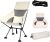 Ultralight High-Back Camping Chair – Portable Folding Backpacking Chair with Anti-sag Footmuffs, Supports up to 300 lbs, Compact and Durable for Outdoor Hiking, Camping, Fishing, Reading – White