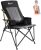 PORTAL Camping Chair with Lumbar Support for Adults Folding Portable High Back Oversized, 400LBS