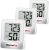 ThermoPro TP49 3 Pieces Digital Hygrometer Indoor Thermometer Humidity Meter Mini Hygrometer with Temperature and Humidity Monitor Outdoor and Room Thermometer