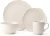 Pfaltzgraff Chateau Cream 16-Piece Stoneware Dinnerware Set, Service for 4, Off White