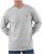 Carhartt Men’s Loose Fit Heavyweight Long-Sleeve Pocket T-Shirt, Heather Grey, REG-L