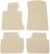 IKON MOTORSPORTS, Floor Mats Compatible with BMW 3 Series E46, 1998-2006 Factory Fitment Beige Nylon Front & Rear Car Floor Mats Liner Carpets Replacement 4PCS