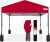 Best Choice Products 10x10ft 1-Person Setup Pop Up Canopy Tent Instant Portable Shelter w/ 1-Button Push, Case, 4 Weight Bags – Red