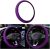 Elastic Stretch Steering Wheel Cover, Universal 15 Inch Automotive Steering Wheel Cover, Microfiber Breathable Ice Silk, Anti-Slip, Odorless, Easy Carry,Warm in Winter and Cool in Summer (Purple)