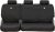 Covercraft Carhartt Super Dux SeatSaver Custom Seat Covers | Fits 2019-2025 Silverado/Sierra 1500/2500/3500 Crew Cab & Double Cab | 2nd Row 60/40 Bench Seat, Super Dux Black