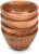 NIRMAN Acacia Wood Bowl Sets of 4 for Kitchen Meal Party and Nuts, Candy, Appetizer, Snacks, Olive (4.5″ x 4.5″ x 2.5″)