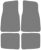 Custom Accessories 78921 Carpet Interior Floor Mats, Grey, 4-Piece