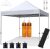 Quictent 10×10 Heavy Duty Pop up Canopy Tent, Commercial Grade Instant Shelter with Wheeled Bag for Outdoor, Beach, Parties, Markets, 500D Silver Coated UPF 50+ Sun Shield
