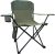 Foldable Camping Chair with Cup Holder, Storage Pocket, 225lbs Capacity, Wide Base Feet for Sand/Mud, Sweatproof Portable Outdoor Chair for Hiking, Beach, Sports, Green