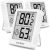 Indoor Humidity Meter Hygrometer 3Pack, Room Thermometer for Accurate Room Temperature Monitor, Digital Hygrometer with Indoor Thermometer for Home, Baby Nursery, and Humidity Sensor Enhanced Comfort