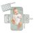 Tiny Twinkle Portable Diaper Changing Pad-Foldable Waterproof Changing Mat&Portable Changing Pad for Travel,Baby Changing Station with Smart Wipes Pocket&Storage (Sage Checkers)