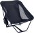 iClimb Low Ultralight Compact Camping Folding Chair with Side Pocket and Carry Bag (Black)