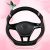 Cxtiy D-Shaped Flat Bottom Steering Wheel Cover for Women Girl – Stylish Car Accessory Non-Slip Car Interior Accessories (Pink)