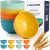 Unbreakable Wheat Straw Cereal Bowls, 26 oz Reusable Cereal Bowls Set of 8, Microwave & Dishwasher Safe, Perfect for Kitchen Soup and Salad, Multicolor 4 Colors