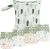 HappyFlute 9 Sets Newborn Baby Cloth Pocket Diapers Adjustable Reusable for Baby Boys and Girls(6-33 pounds,0-3 Years),One Wet Bag+4Diapers and 4Inserts (AD10)
