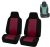 FH Group Automotive Car Seat Covers Burgundy Interior Front Seats Only Accessories High Back Combo Classic Cloth Car Seat Cover Front Set Universal Fit Cars Trucks and SUV Car Interior Accessories