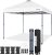 Yaheetech 10×10 Pop-up Canopy Tent w/ 2 Integrated Wheels for Mobility, Waterpoof & Heavy Duty, Instant Sun Shelter with Carry Bag, Weight Bags for Outdoor Camping Beach Patio Parties, White