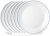 Corelle Vitrelle 10.25″ Dinner Plates Set, Triple Layer Glass and Chip Resistant, Lightweight Round Plates, 8-Piece Winter Frost White