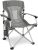 Lightweight Folding Hard Arm Camping Chair,Mesh Back,Heavy Duty,Padded Backpack Camp Chair w/Cup Holder,Cooler Bag for Adults Garden Parties,Grey