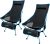 G4Free 2Pack Lightweight Portable High Back Camp Chair, Folding Chair Lawn Chair Heavy Duty 330lbs with Headrest & Pocket for Outdoor Camp Travel Beach Travel Hiking
