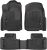 Husky Liners Weatherbeater Floor Mats | Fits 2016 – 2024 Dodge Durango; 2016 – 2021 Jeep Grand Cherokee; 2022 Jeep Grand Cherokee WK | Front & 2nd Row, 3-pc Black – 99151
