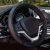 Valleycomfy Leather Steering Wheel Covers Universal 15.75 inch -Breathable, Anti Slip & Odor Free (Black with Red Lines,L(15″ 1/2-16″))