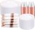 DaYammi 350PCS Rose Gold Plastic Dinnerware Set for 50 Guests, Plastic Plates for Party Include: 50 Dinner Plates, 50 Dessert plates,50 Pre Rolled Napkins with Rose Gold Silverware,50 Cups for Wedding