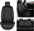 Nilight 5 Car Seat Covers Waterproof Faux Leather Cushions Anti-Slip Universal Fit for 5 Passenger Cars Hyundai Honda Accord Kia Civic Corolla Camry CR-V RAV4 Fusion SUV Truck (Full Set, Black)