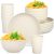 18PCS Wheat Straw Dinnerware Sets Unbreakable Reusable Dinnerware Set for 6, Microwave Dishwasher Safe Dinnerware for Outdoor Camping Dishes