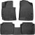 Husky Liners Weatherbeater Floor Mats | Fits 2014-2016 Hyundai Elantra Sedan | Front & 2nd Row, 3-pc Black – 98941