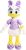 Disney Junior Mickey Mouse Small Plushie Stuffed Animal Daisy Duck, Kids Toys for Ages 2 Up by Just Play