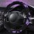 Car Pass Purple Butterfly Steering Wheel Covers, 14.5″ to 15.5″ Car Wheel Cover Universal Fit for Suvs, Small Trucks, Sedans, Cars for Cute Women Girly (Black and Purple)