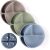 WeeSprout Suction Plates with Lids for Babies & Toddlers – 100% Silicone, Dinnerware Stays Put, Divided Design for Picky Eaters, Microwave & Dishwasher Friendly, 3 Pack