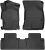 Husky Liners Weatherbeater Floor Mats | Fits 2012-2013 Honda Civic 4-Door | Front & 2nd Row, 3-pc Black – 98441