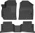 Husky Liners Weatherbeater Floor Mats | Fits 2021-2024 Kia Seltos | Front & 2nd Row, 3-pc Black – 95801