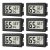 6-Pack Mini Hygrometer Indoor Humidity Meter, Mini Digital Thermometer Humidity Gauge Meter, Indoor Thermometer Hygrometer Monitor Fahrenheit (℉) for Reptile Thermostat, Jars Reptile, Fridge