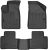 Husky Liners Weatherbeater Floor Mats | Fits 2015-2016 Chrysler 200 | Front & 2nd Row, 3-pc Black – 99071