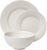 Tabletops Gallery Embossed White Porcelain Round Dinnerware – Bloom 12 Piece Dinnerware Set