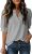 Dokotoo Womens Summer Business Casual Blouses V Neck Short Sleeve Shirts Hollow Out Cute Lace Tops