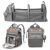 Jeryswet Baby Diaper Bags with Changing Station, Waterproof Large Capacity Diaper Bag Backpack for Moms Dads with USB Charging Port and Stroller Straps, Baby Shower Gifts, Grey