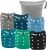 ALVABABY 6pcs Cloth Diaper Covers & 1 Wet Dry Bag, Washable Reusable Diaper Shell for Prefold with Multi-Functional Bag