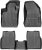WeatherTech Custom Fit FloorLiners for Jeep Compass – 1st & 2nd Row (441205-1-2), Black