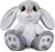 Easter Bunny Rabbit Stuffed Animal, 8.5″ Bunny Plush with Floppy Ears, Huggable & Washable, Baby Stuffed Animals Plush Toy for Girls Boys Kids Friends Easter Birthday Gifts (Gray)