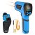MESTEK Infrared Thermometer Temperature Gun, -40℉ to 2192℉ Dual Laser High Temp Thermometer with LCD Color Display, Non-Contact Industrial Pyrometer 50:1 Distance Ratio, Adjustable Emissivity
