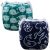 ALVABABY Swim Diapers 2pcs Baby & Toddler Snap One Size Reusable Adjustable Baby Boys’ Swim Diapers for Swimming Lessons SW18-21
